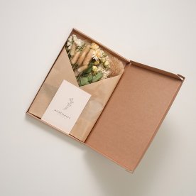 Blombrev-Blommor-Natur-Färger-Flowerbox-Letterbox-Torkat-Skicka-Presenter