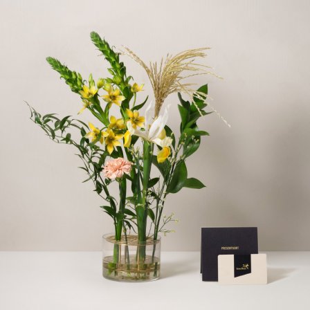 Blombrev-Blommor med presentkort- Skicka Presenter